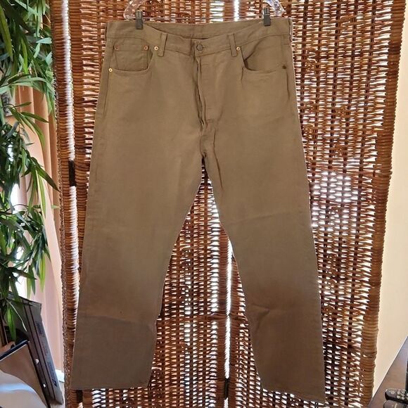 Limited Levis 501 White Oak Cone Denim 2015 Jeans 42 x 30 - Picture 4 of 11